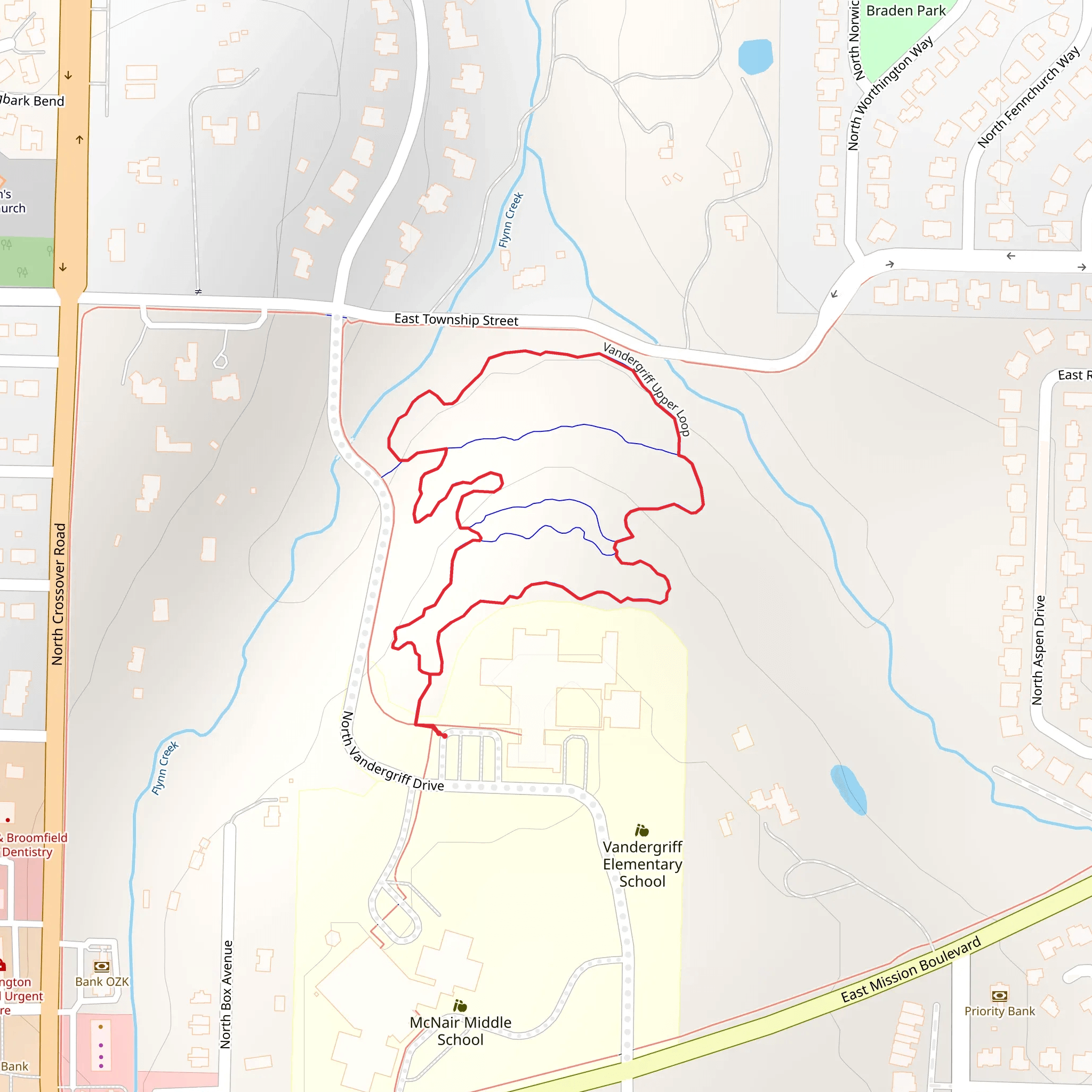 Vandergriff Loop mobile static map