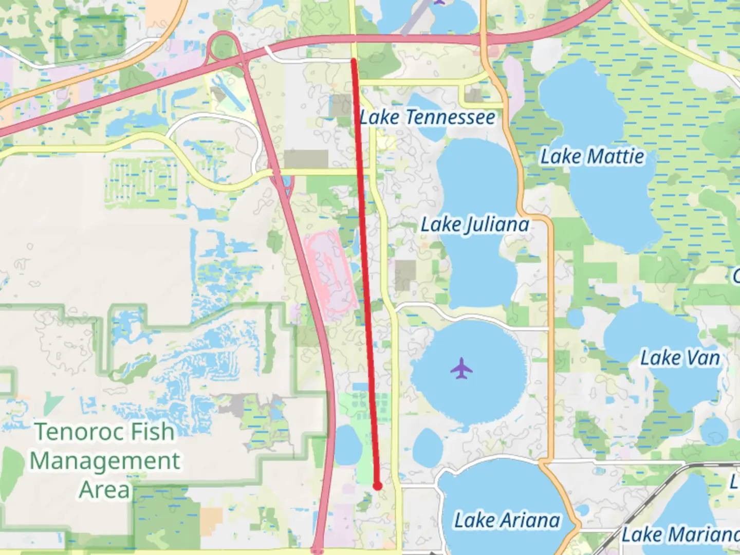 An image depicting the trail TECO Auburndale Trail and its surrounding area.
