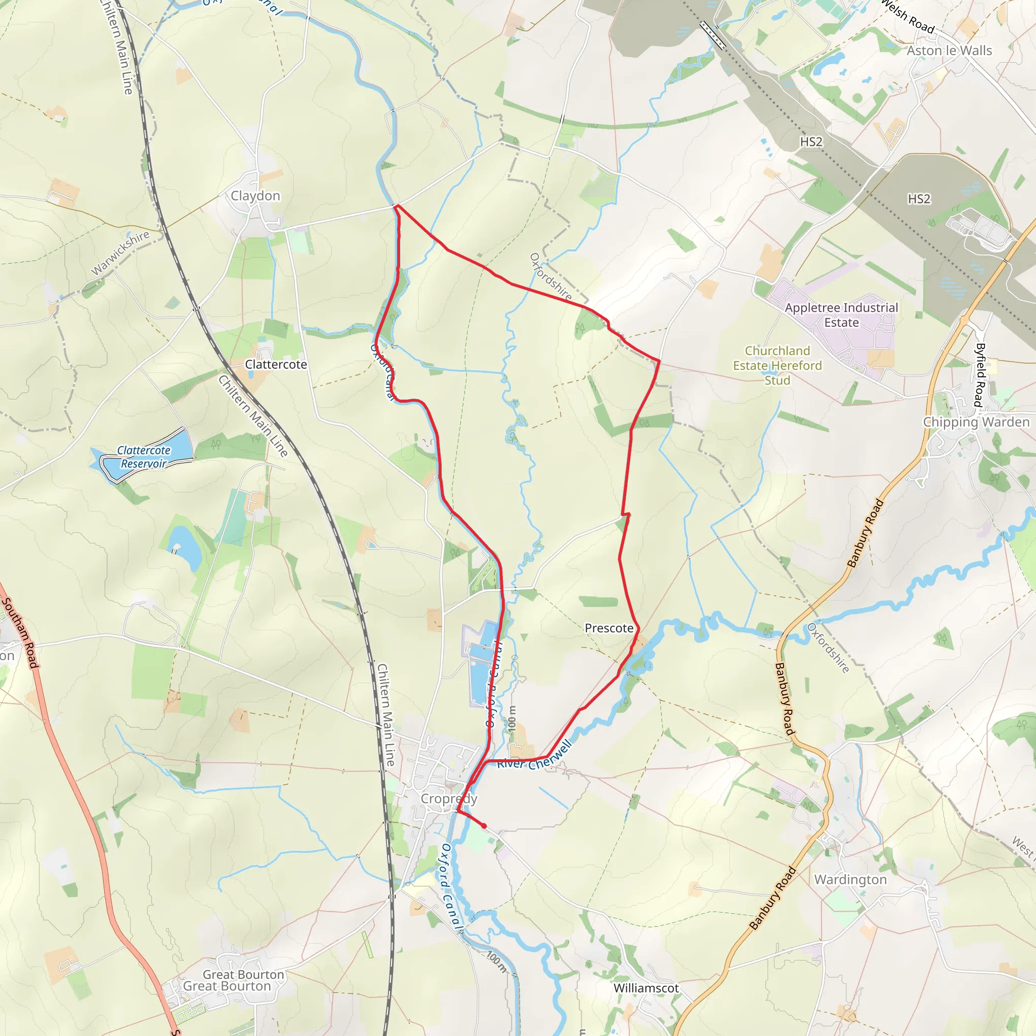 Prescote Loop mobile static map