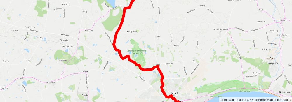 Skåneleden 4 stage 8 Map