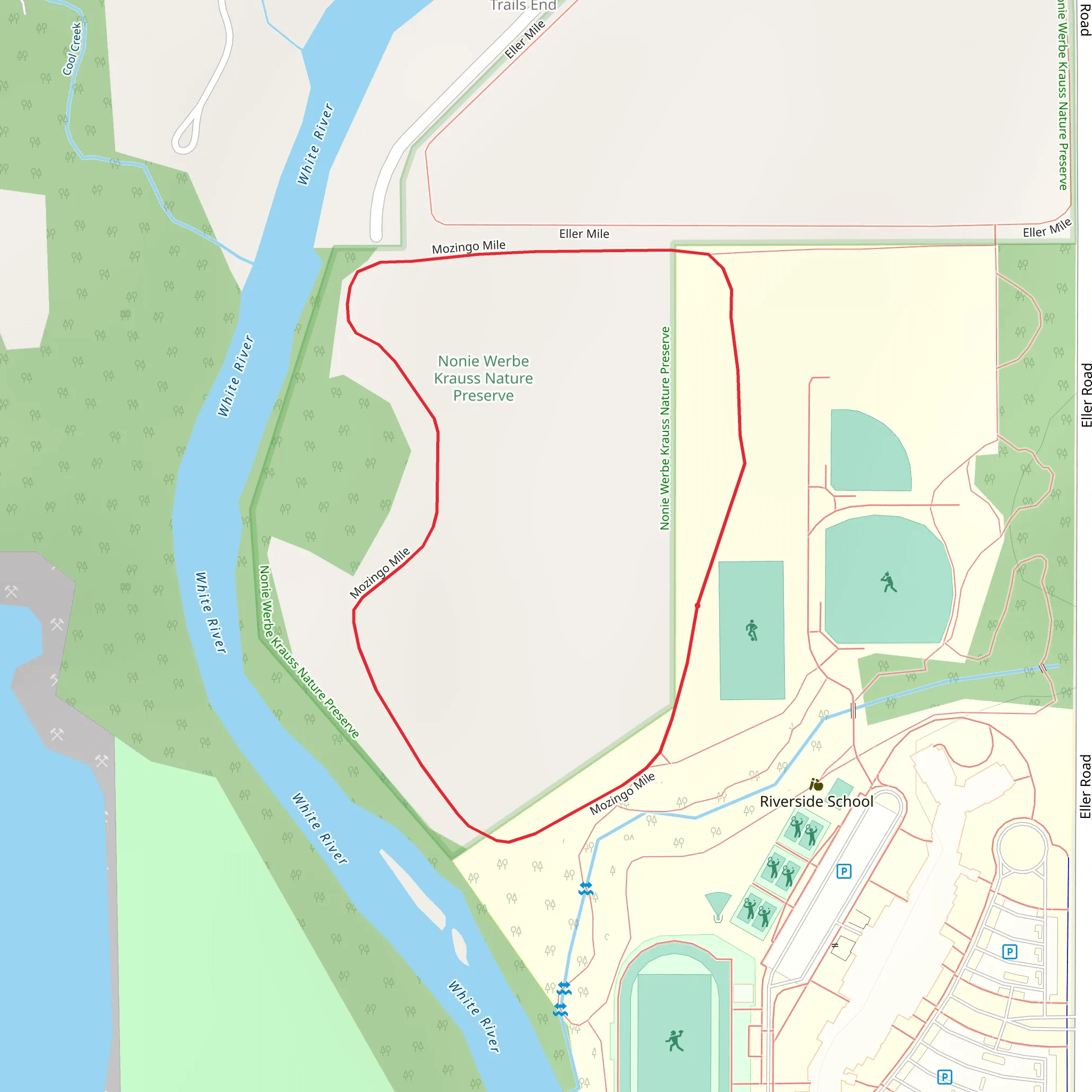 Mozingo Mile Loop mobile static map