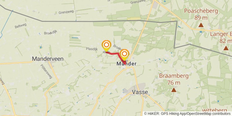 Twentepad spur 1 Map