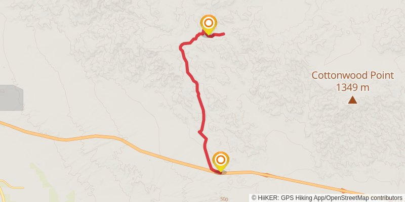 Thermal Canyon Road Trail stage 2 Map