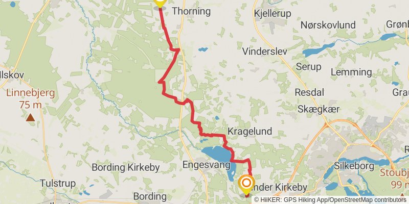 Hærvejen stage 13 Map