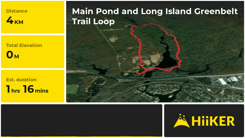 Main Pond and Long Island Greenbelt Trail Loop Suffolk County New