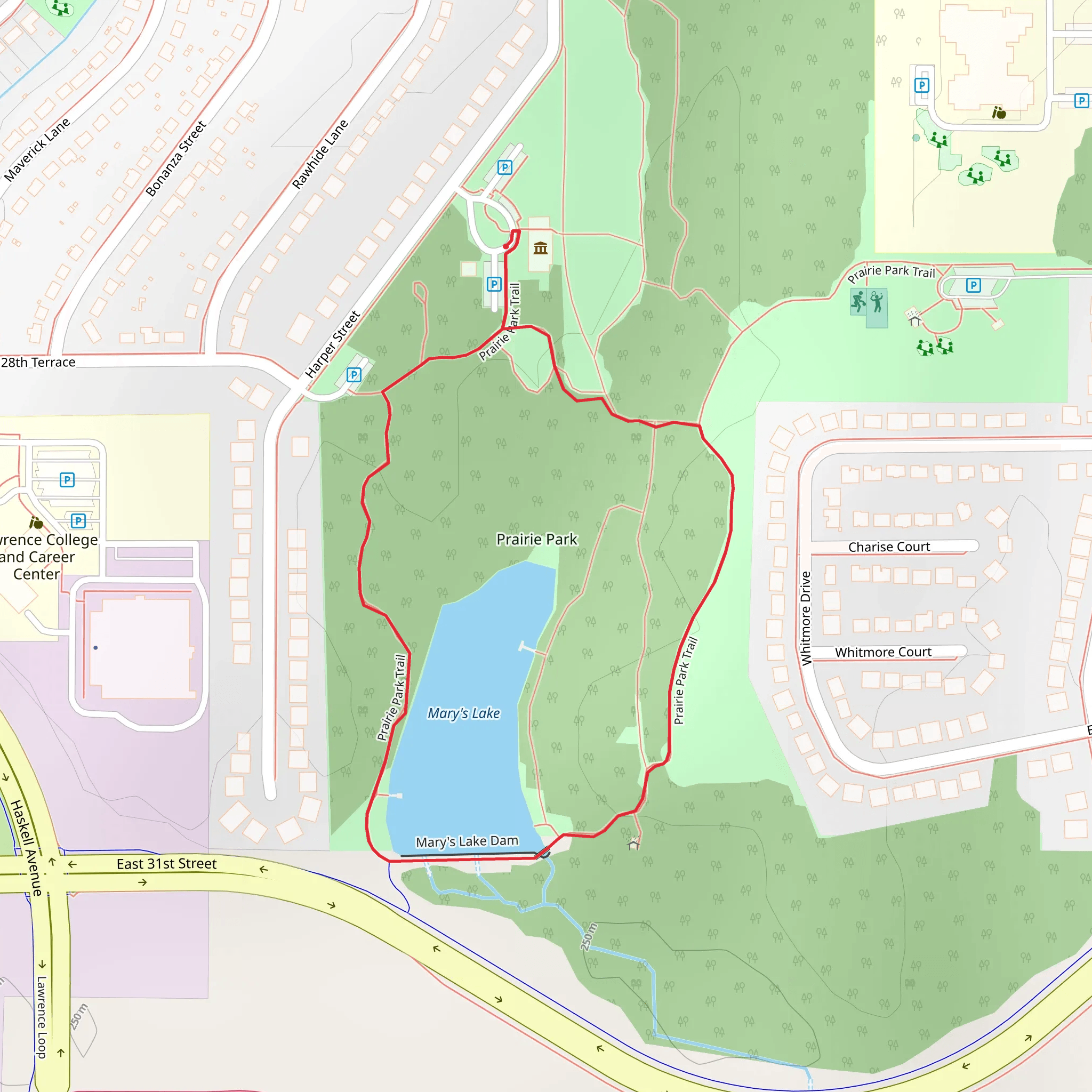 Mary's Lake Loop mobile static map