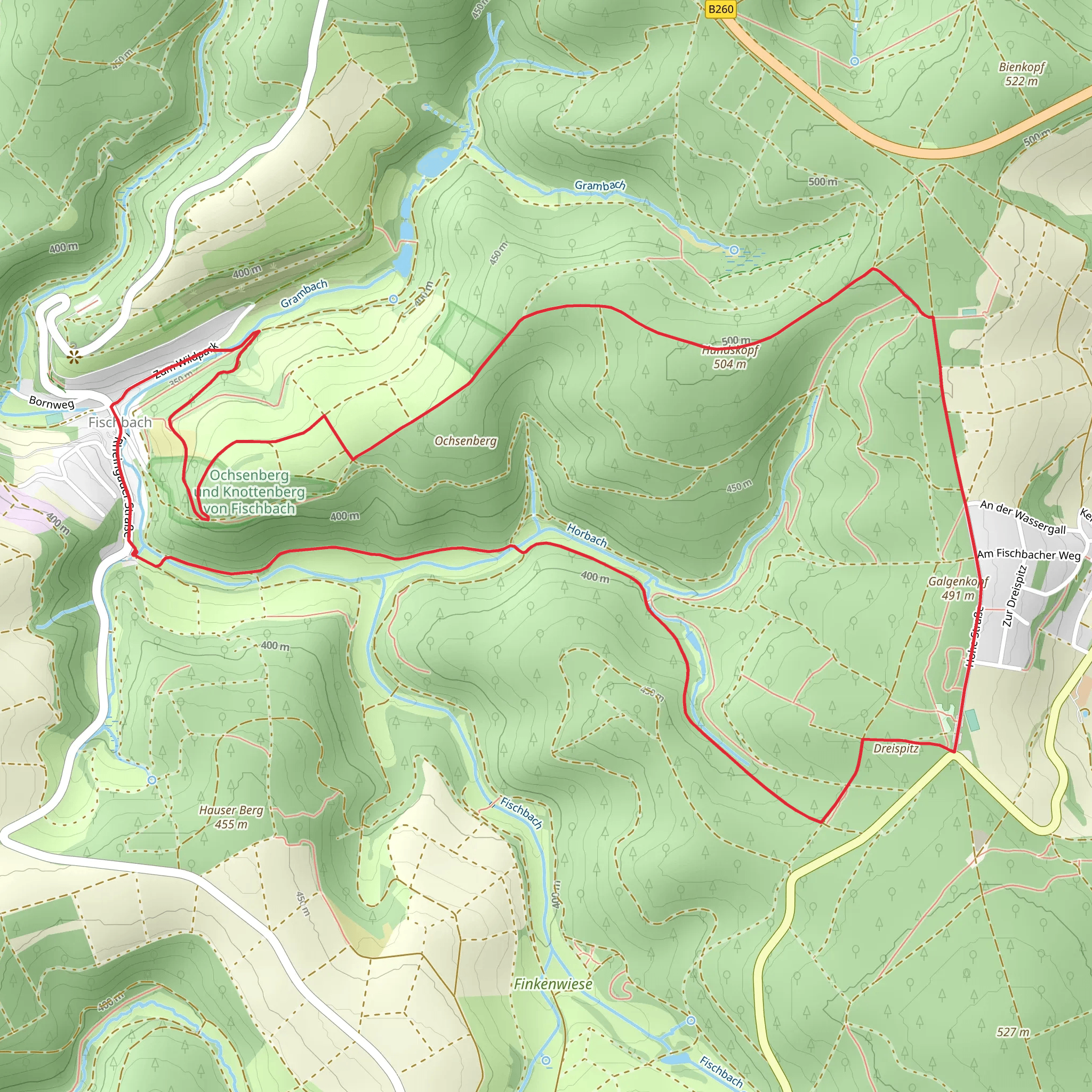Fischbach - Baerstadt mobile static map