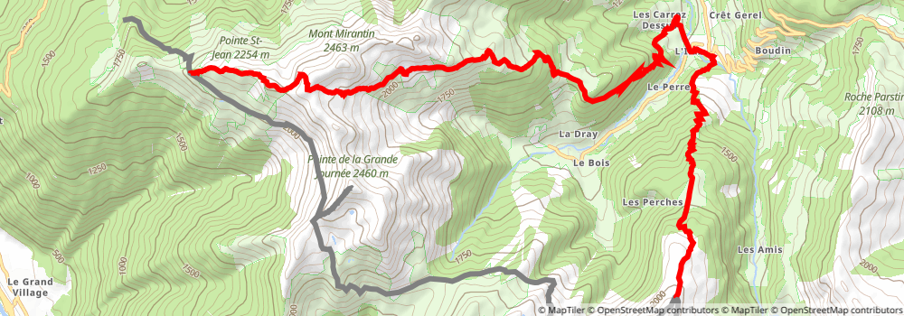 Tour Du Beaufortain alt 1 Map
