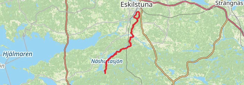 Sörmlandsleden Trail spur 7 Map