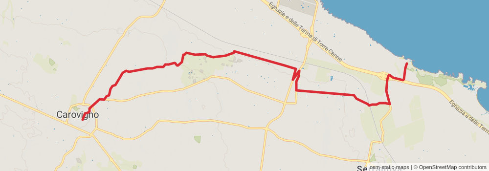 Sentiero Italia - Puglia Section stage 27 Map