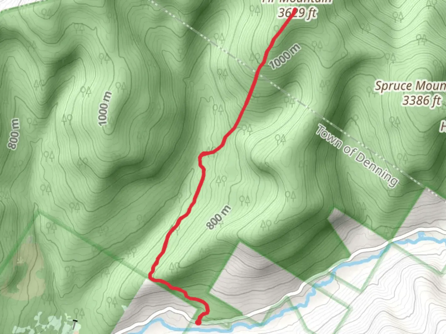 An image depicting the trail Fir Mountain via Pine Hill - West Branch Trail Out and Back and its surrounding area.