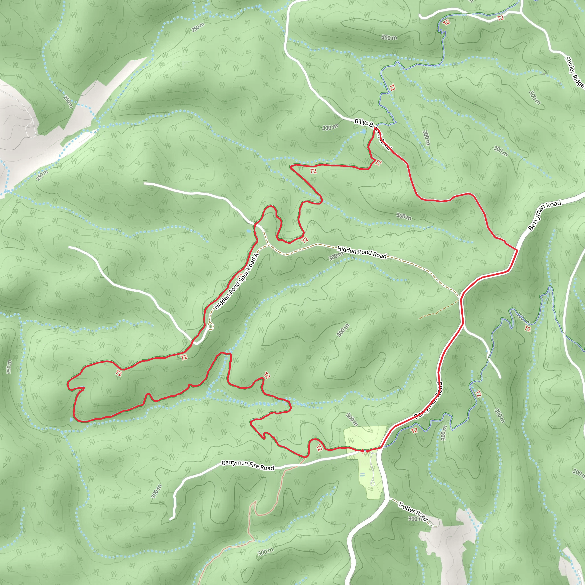 Berryman and Ozark Trail - Courtois Section Loop mobile static map