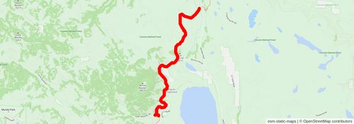 Southwestern Horseshoe Trail stage 71 Map