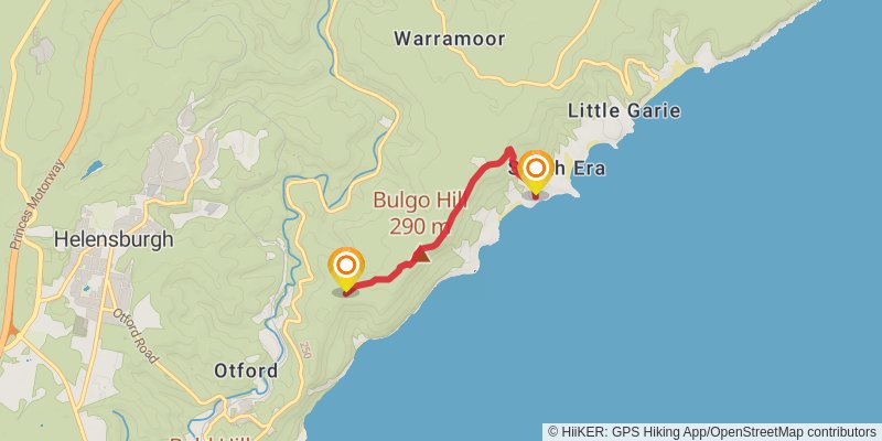 The Great South Coast Walk alt 3 Map