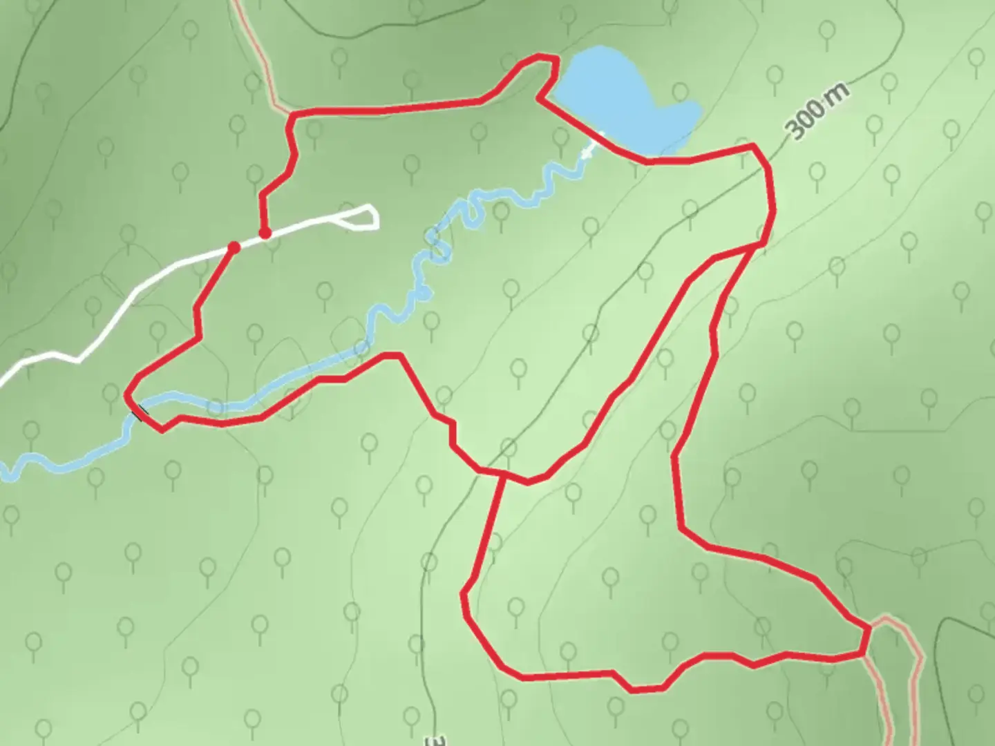 An image depicting the trail Fitch Natural History Reservation Loop and its surrounding area.