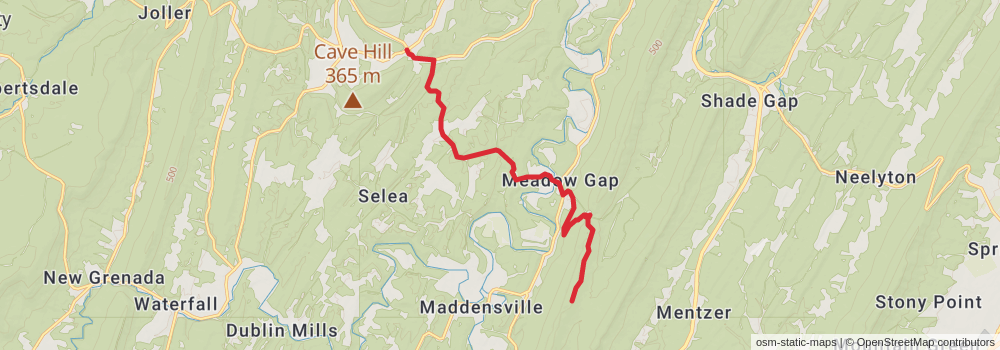 American Perimeter Trail - Northern Appalachian Primary stage 73 Map