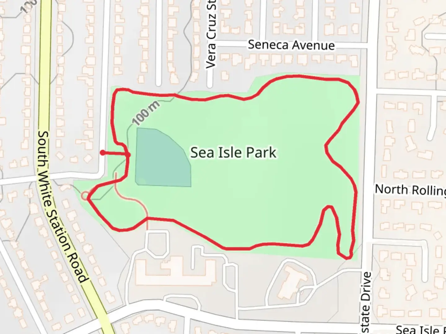 An image depicting the trail Sea Isle Park Loop and its surrounding area.