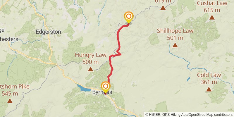 Carlisle to Cat and Fiddle Walk stage 6 Map