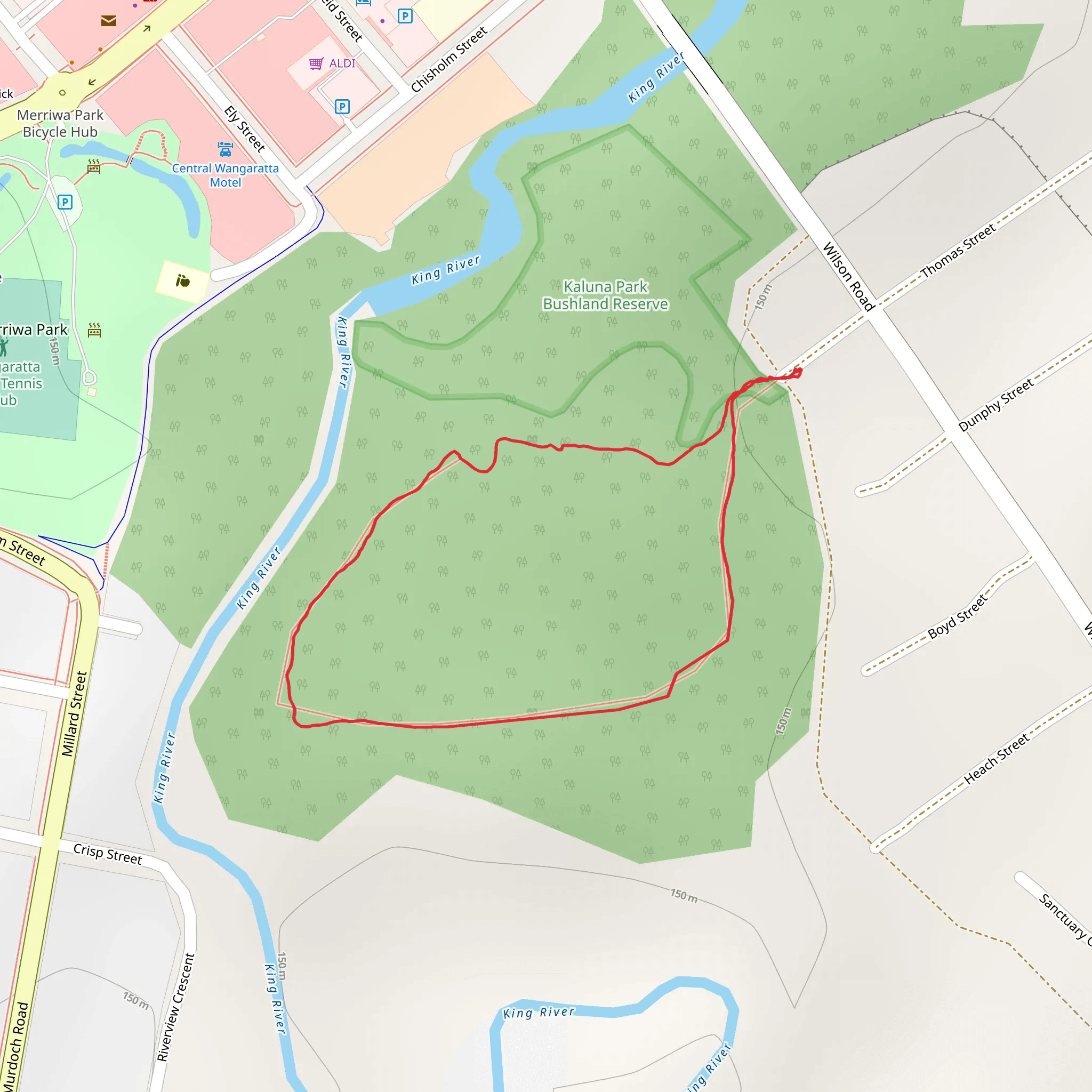 Kaluna Island Trail mobile static map