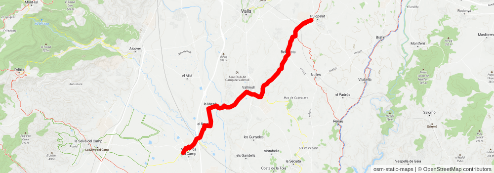 Reus - Puigpelat PR C 1 stage 2 Map