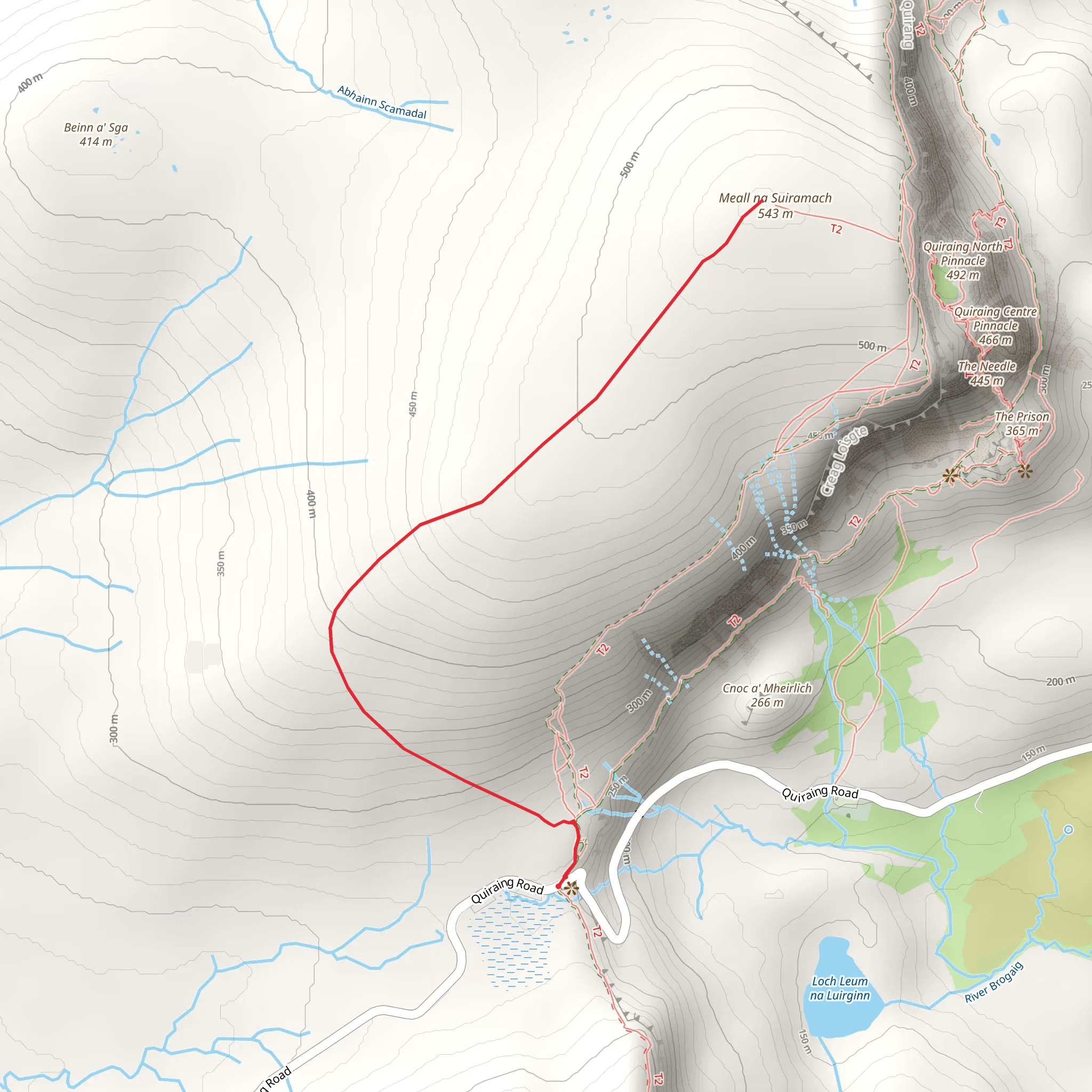 Meall Na Suiramach mobile static map