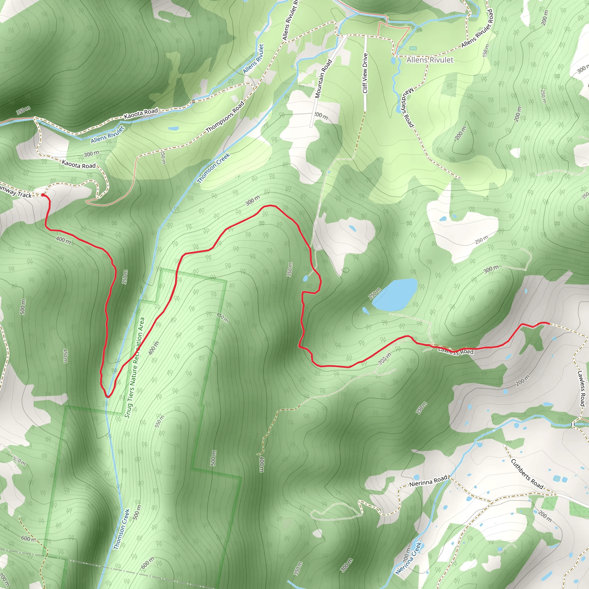 Kaoota Tramway Track mobile static map