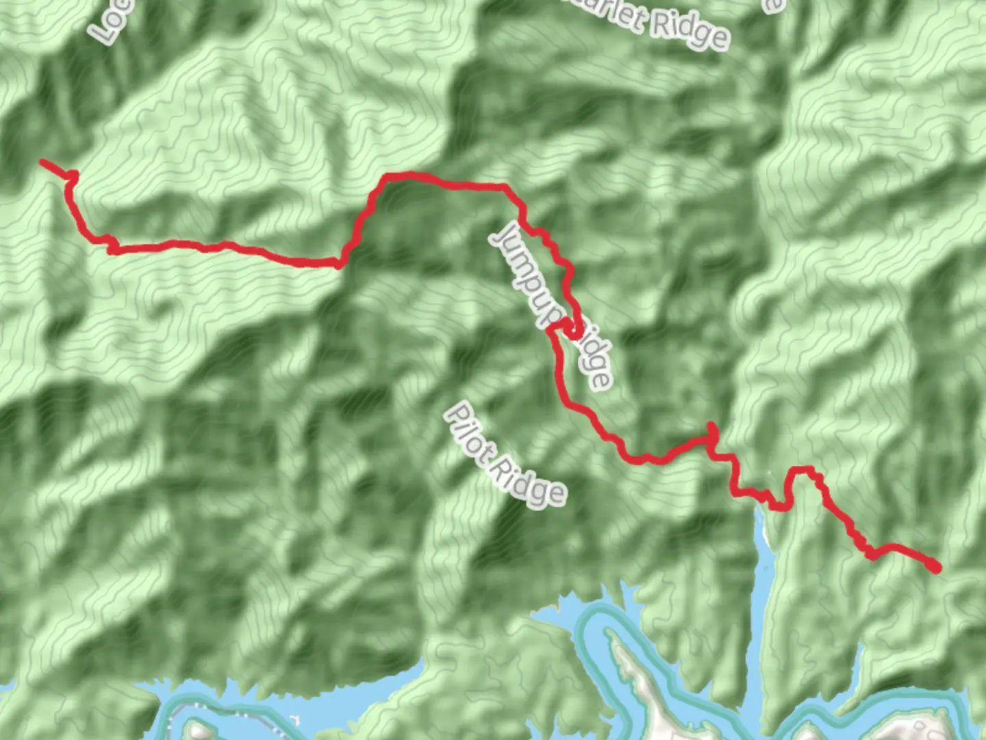 An image depicting the trail Bear Creek Trail - Hazel Creek and its surrounding area.