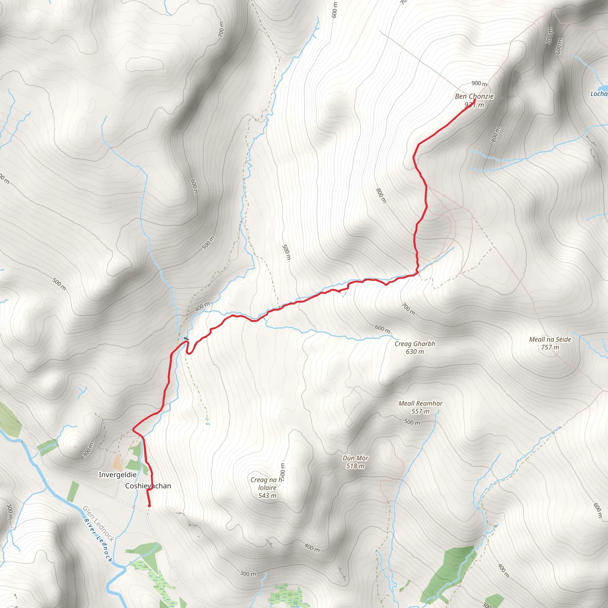 Ben Chonzie mobile static map