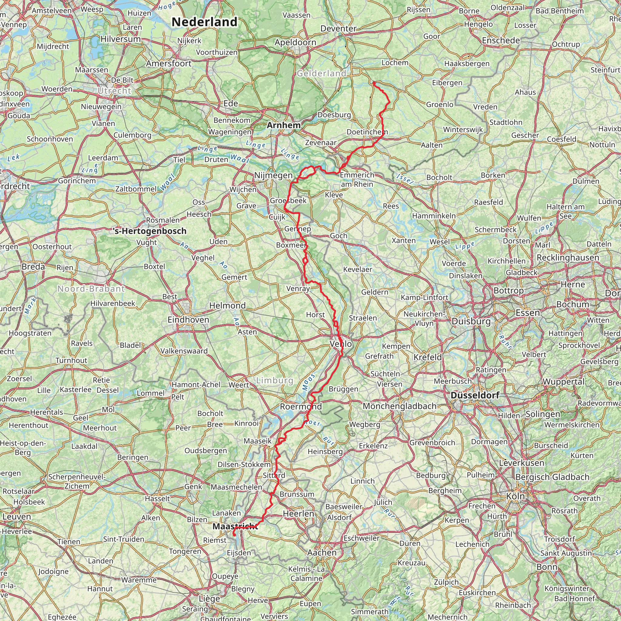 Pieterpad 2 mobile static map