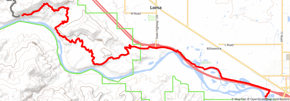 American Discovery Trail South Route stage 278 Map