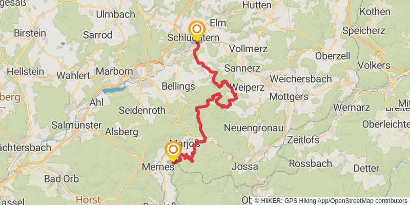 Spessartbogen stage 5 Map