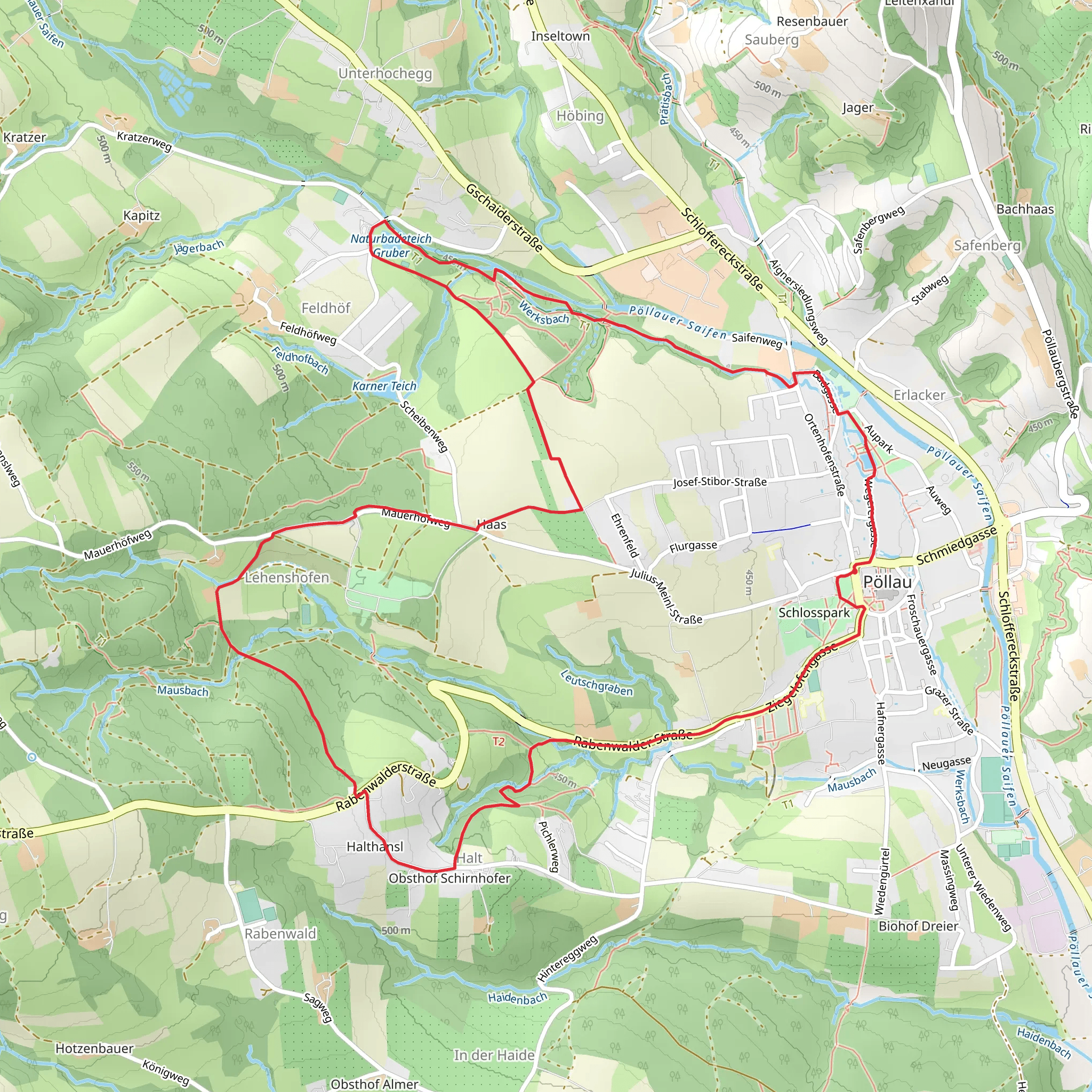 Pöllauer Tal Nature Park Loop mobile static map