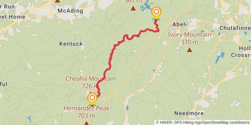 Great Eastern Trail (Incomplete) stage 27 Map
