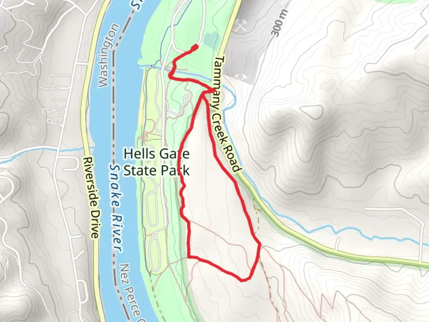 An image depicting the trail Gunpowder Ridge and Winchester Loop and its surrounding area.