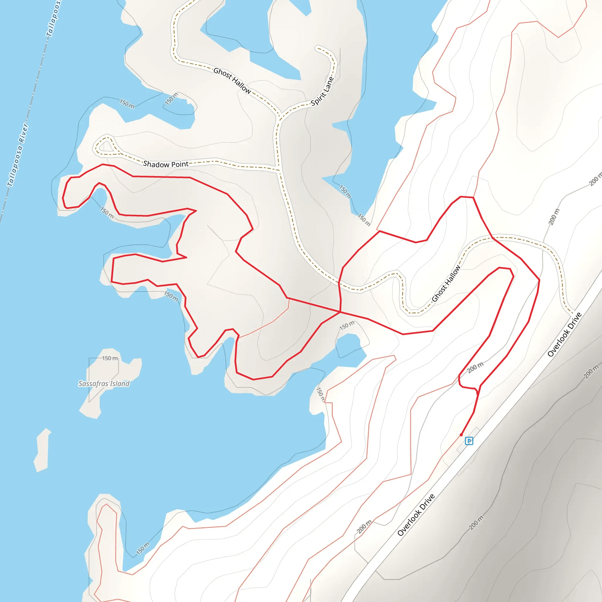 Ghost Hallow Loop mobile static map