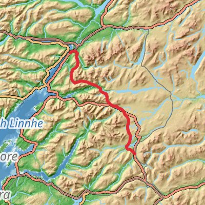 West Highland Way 4-Day Challenging Tour (Hillwalk Tours) mobile static map