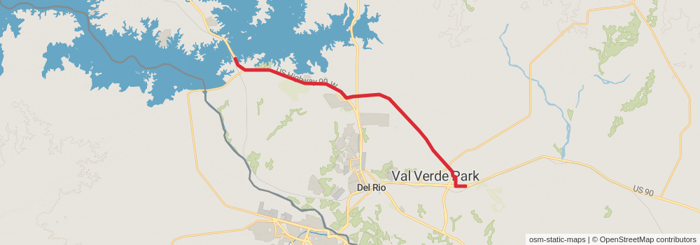 American Perimeter Trail - Texas Primary stage 49 Map