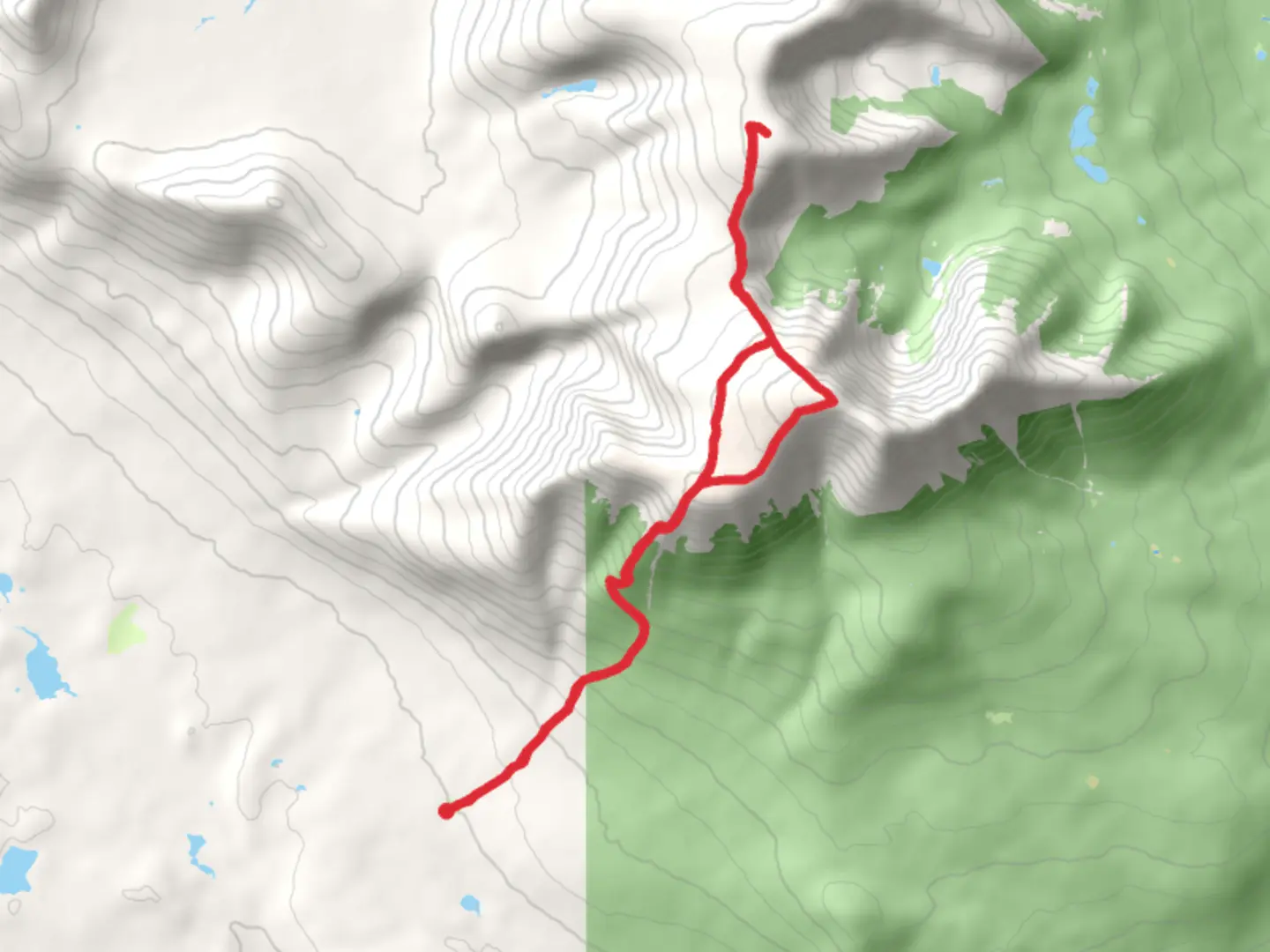 An image depicting the trail Mount Katahdin and Hamlin Peak via Abol Slide Trail and its surrounding area.