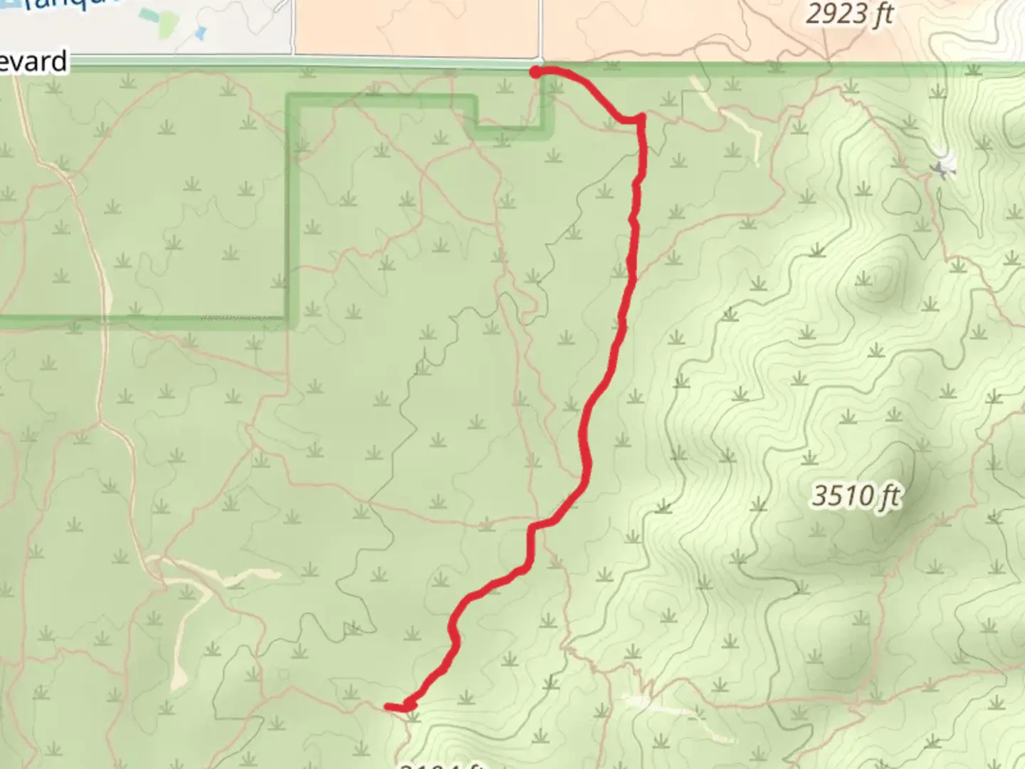 An image depicting the trail Garwood Trail and its surrounding area.