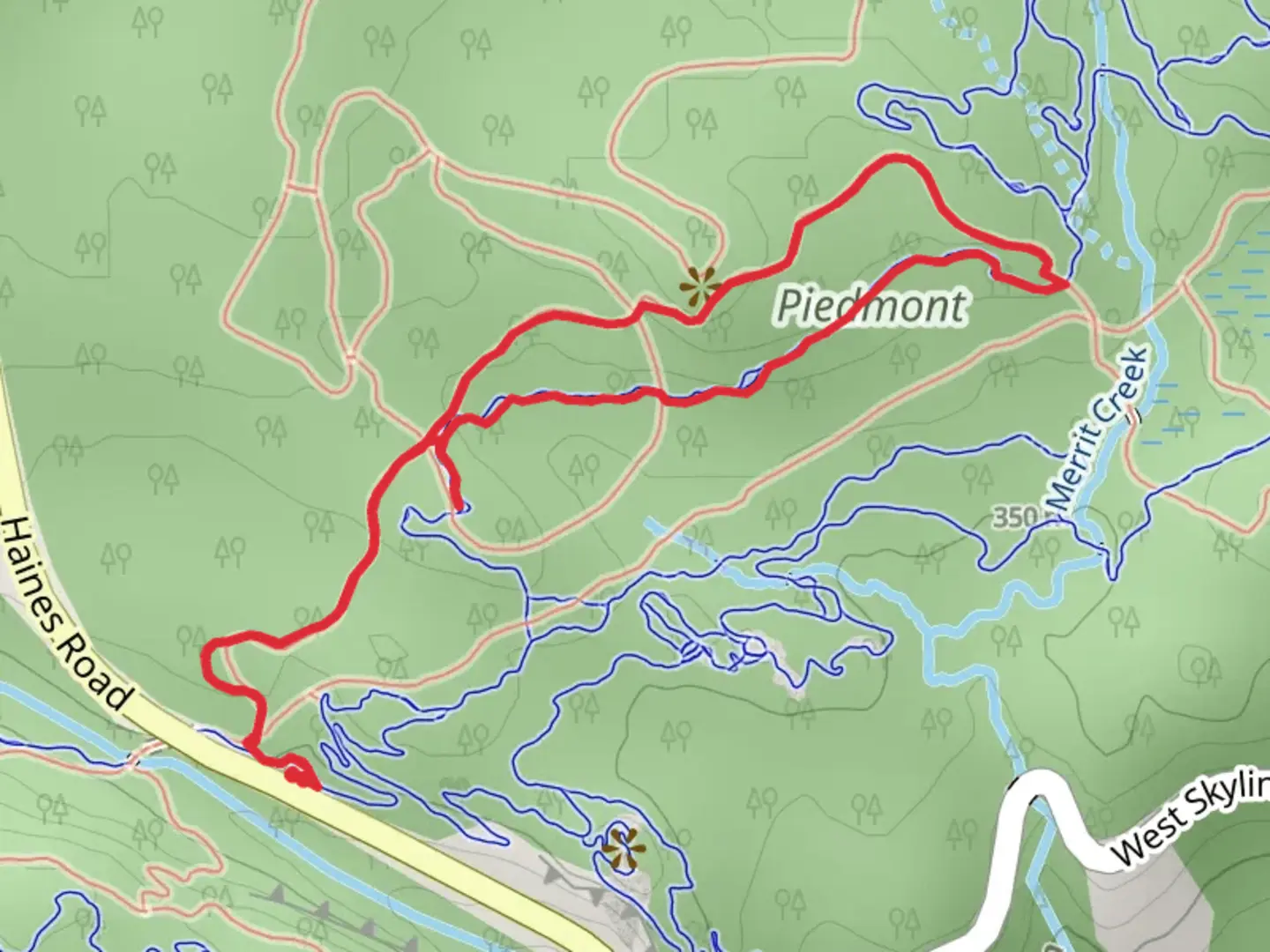 An image depicting the trail Superior Hiking Trail and Upper Burner of Stovetop and its surrounding area.