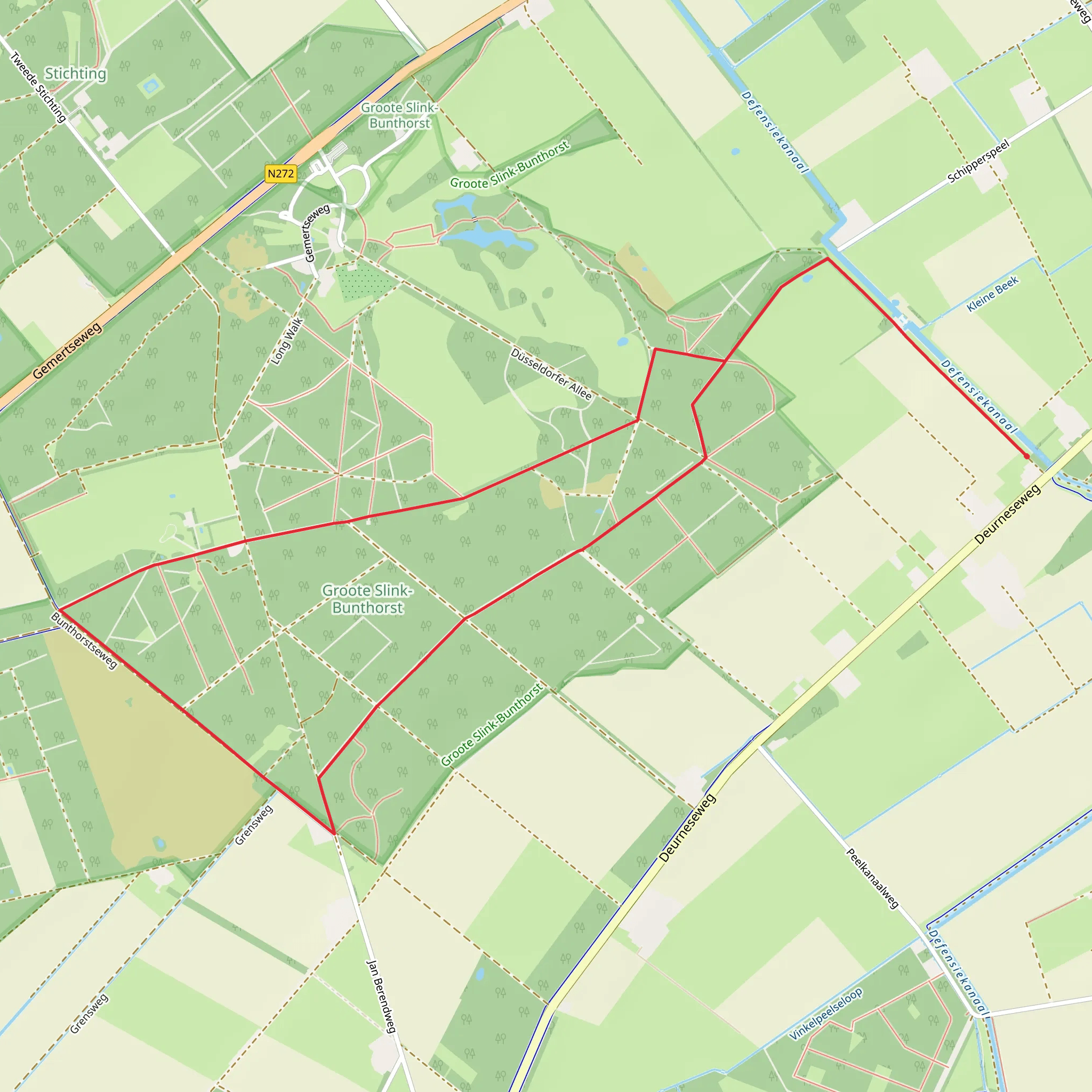 Groote Slink Bunthorst Loop mobile static map