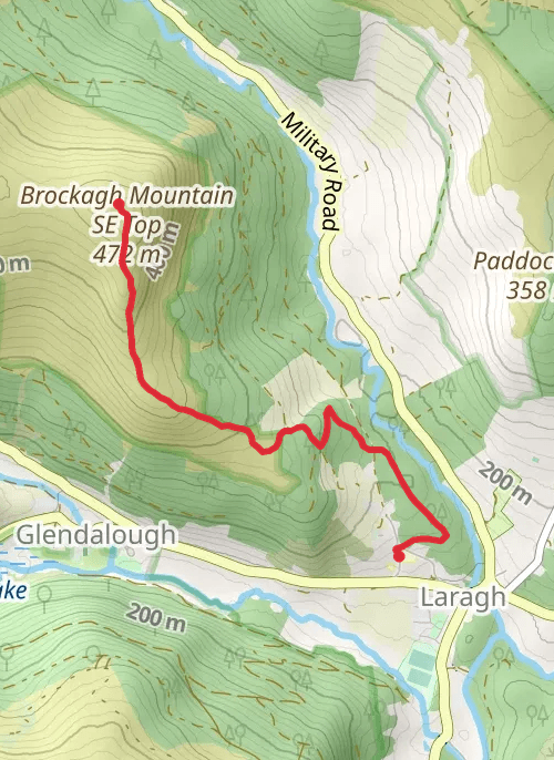 County Wicklow Hiking mobile static map