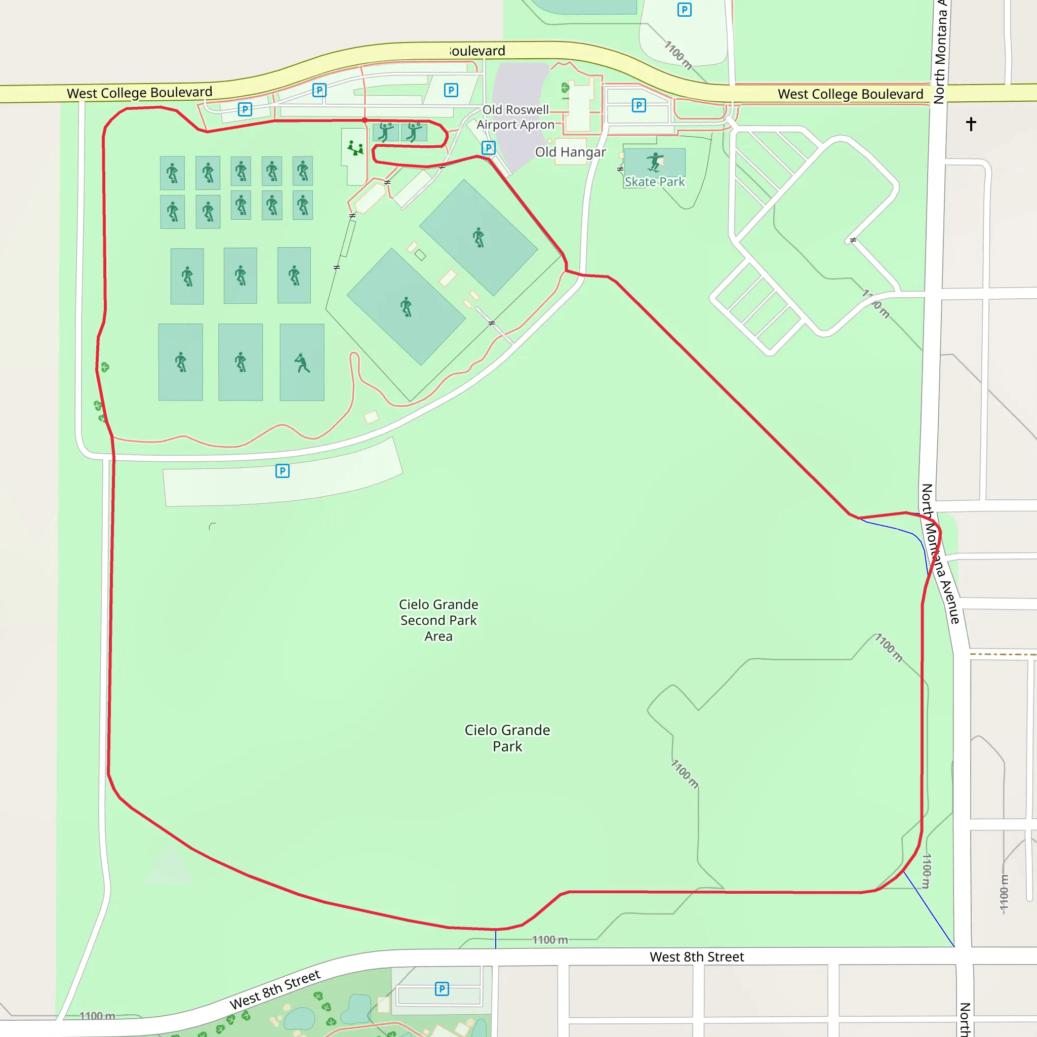 Cielo Grande Park Loop mobile static map