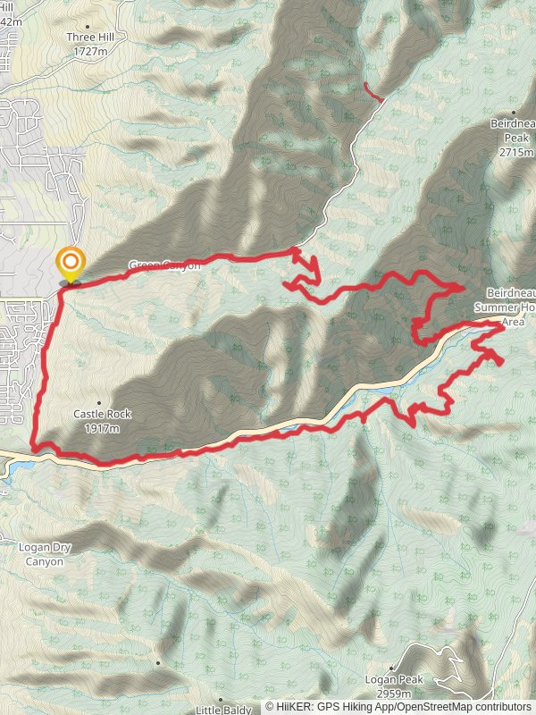 Highline Trail, Crimson Trail and Beirdneau Trail