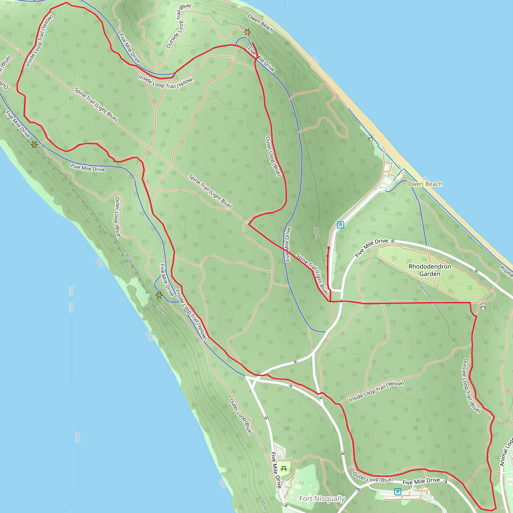 Inside Loop Trail mobile static map
