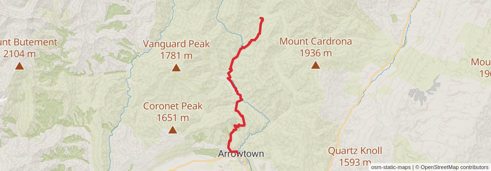 Te Araroa Trail stage 159 Map