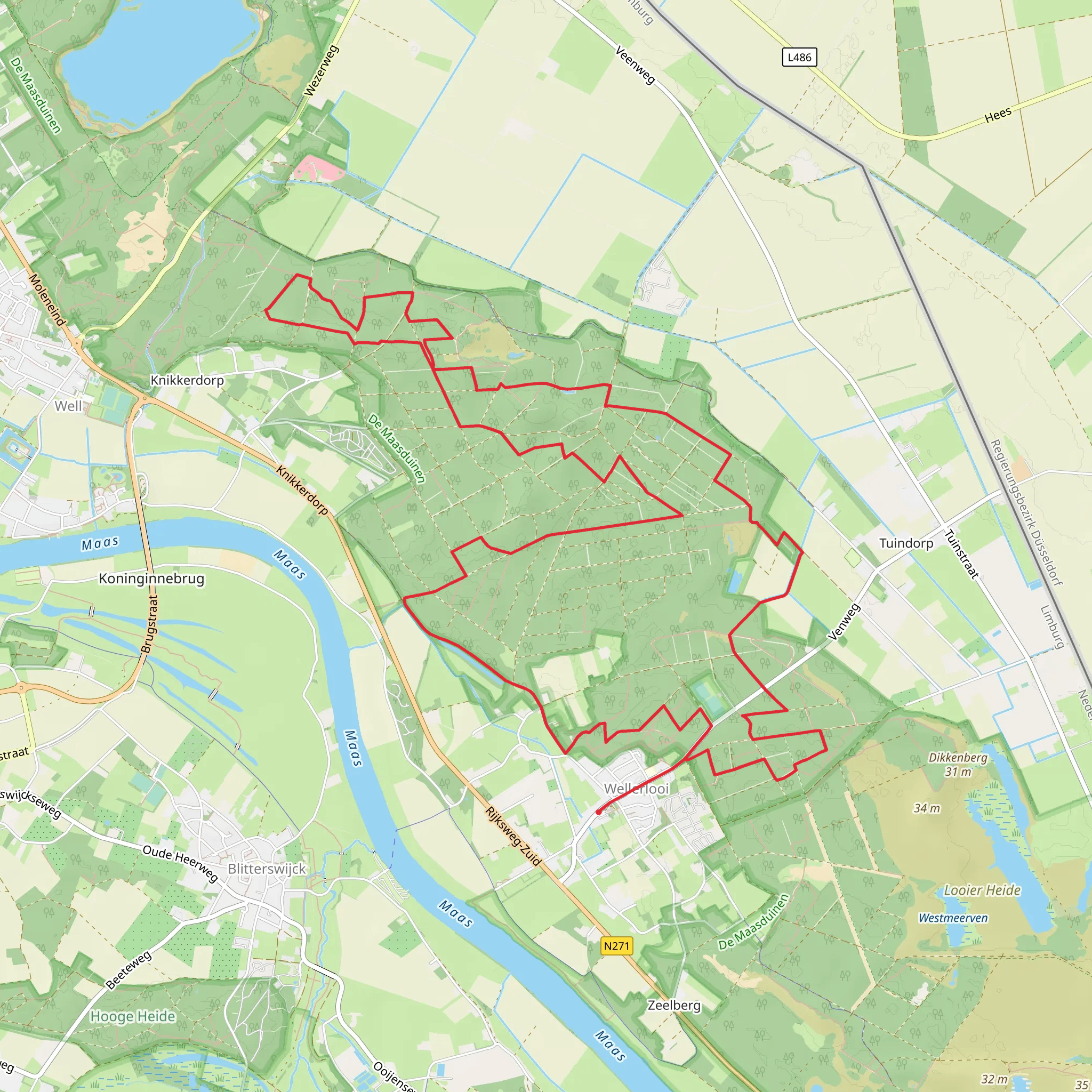 Galgenberg, Putjesberg and Rode Hoek Loop mobile static map