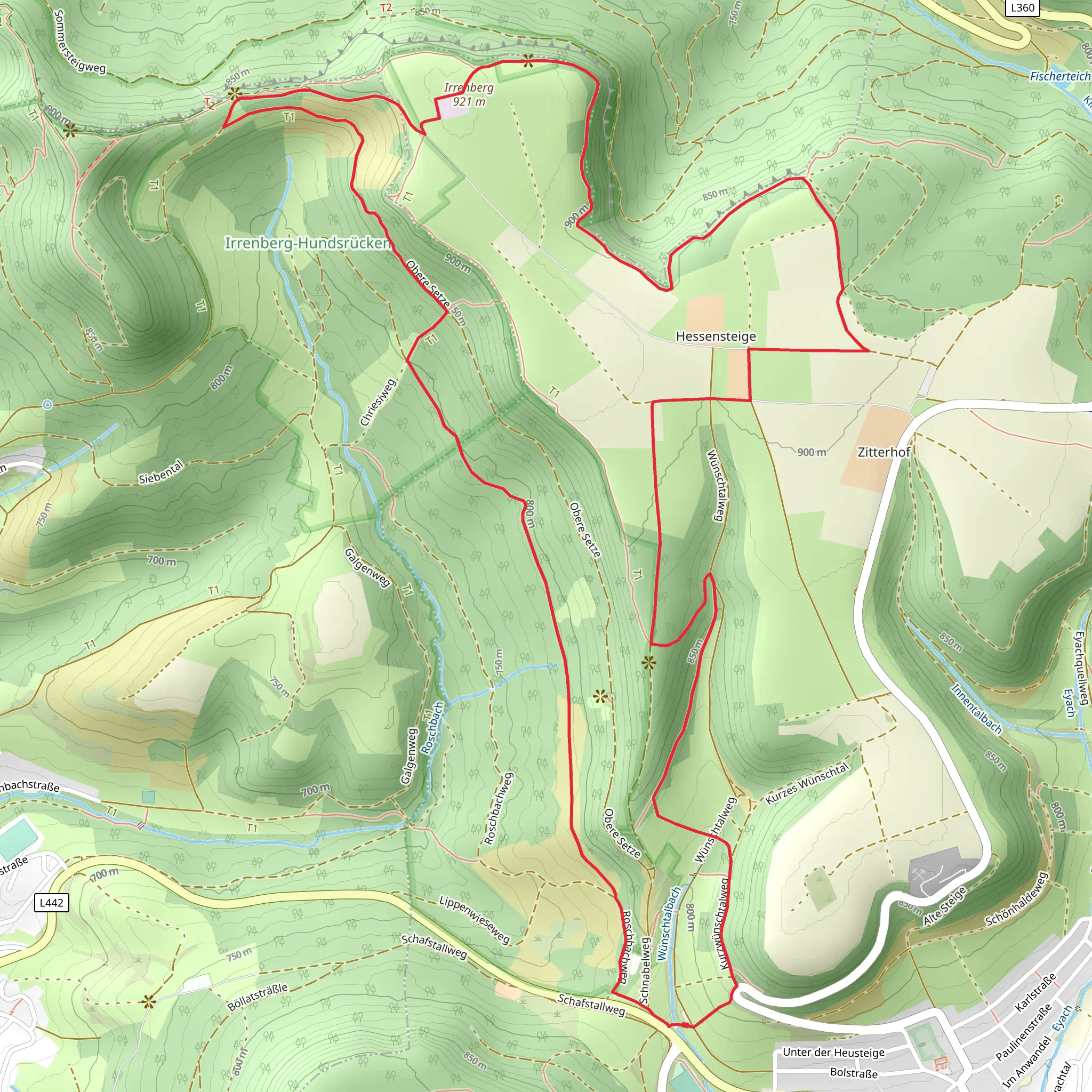 Traufgang Wiesenrunde mobile static map