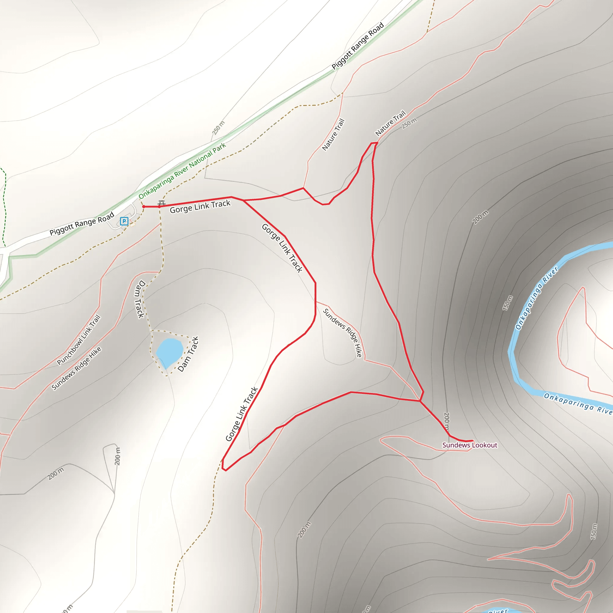 Sundews Lookout Hike mobile static map