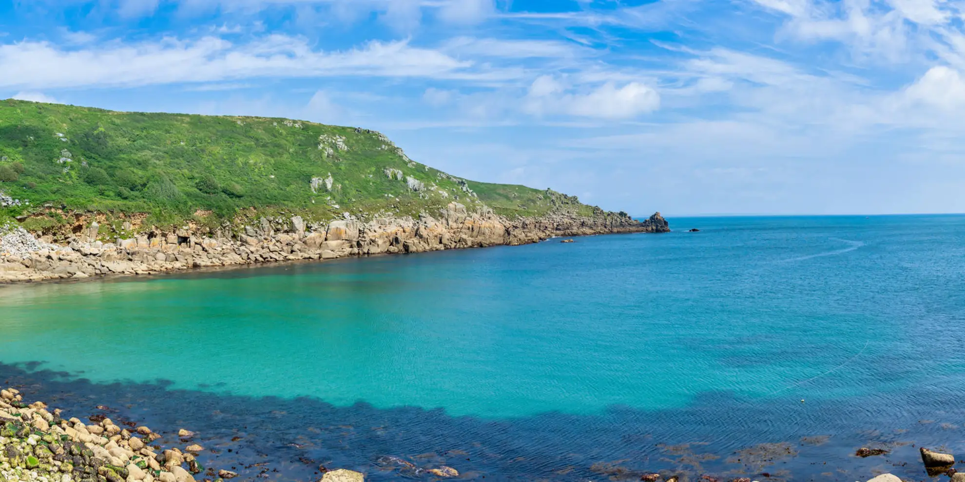 An image depicting the trail Lamorna to Marazion Walk and its surrounding area.